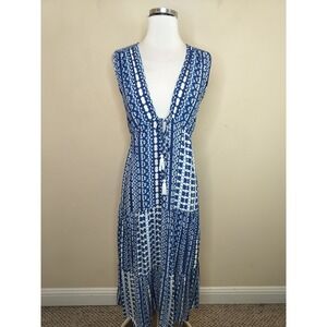 Spiaggia Dolce Midi Dress Tie Dye Shibori Swim Cover Up Tassels